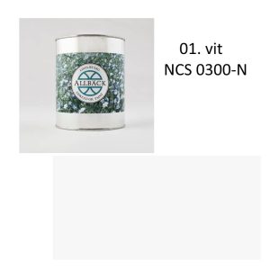 Allbäcks linoljefärg 1l 01 vit