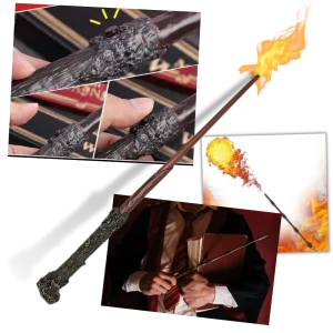 Magisk eldsprutande stav från Harry Potter
