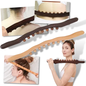 Muskelmassage i naturligt trä