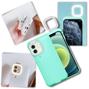 Telefonfodral med LED-ringljus