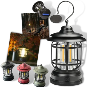 Retro LED campinglykta