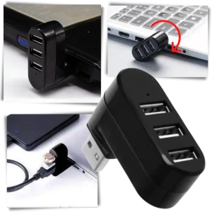Roterande USB-adapter med flera portar