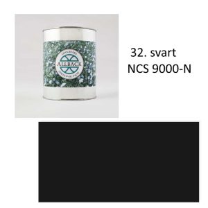 Allbäcks linoljefärg 1l 32 Svart