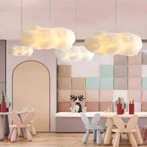 SkyLoom – Drömlik Molnformad Pendellampa för Barnrum