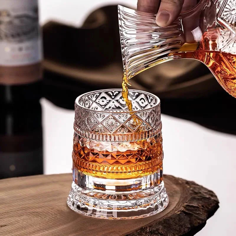 Elegant whiskyglas i kristall - 280 ml Roterande design för elegant njutning - Bild 3