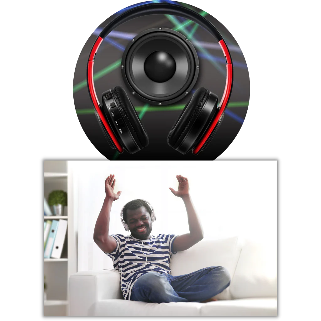 Vikbara bluetooth-hörlurar - Bild 5