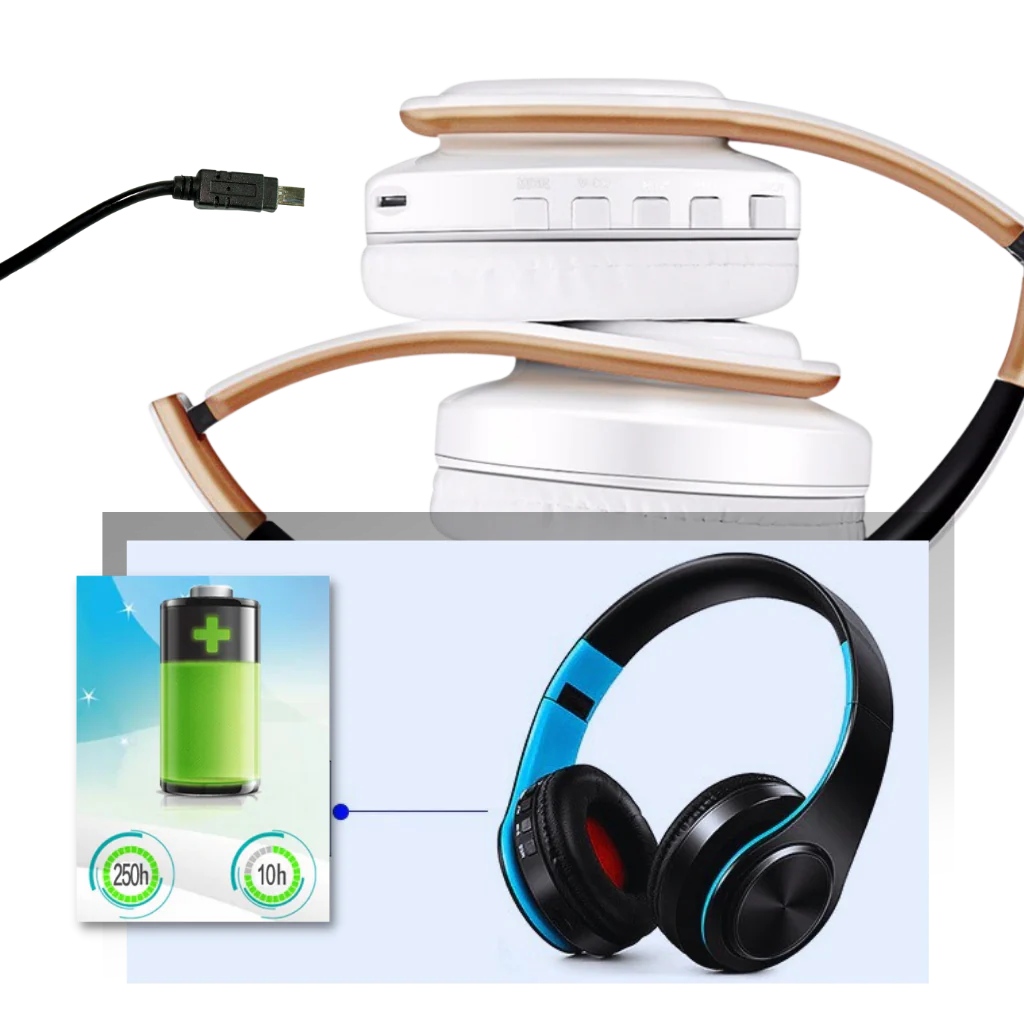 Vikbara bluetooth-hörlurar - Bild 7