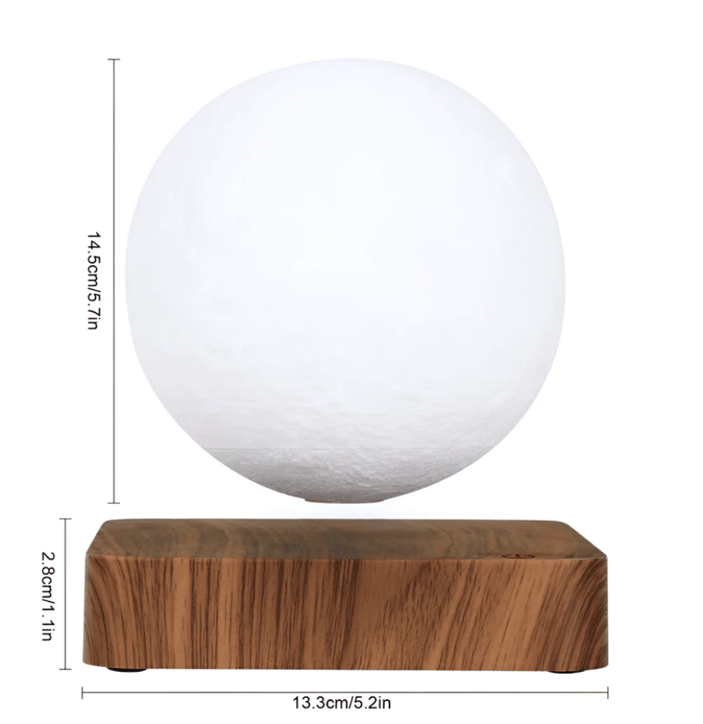 LunaLift - Beröringsstyrd Magnetisk Månlampa i 3D-Briljans - Bild 9