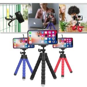 Mini mobiltripod justerbar hållare set