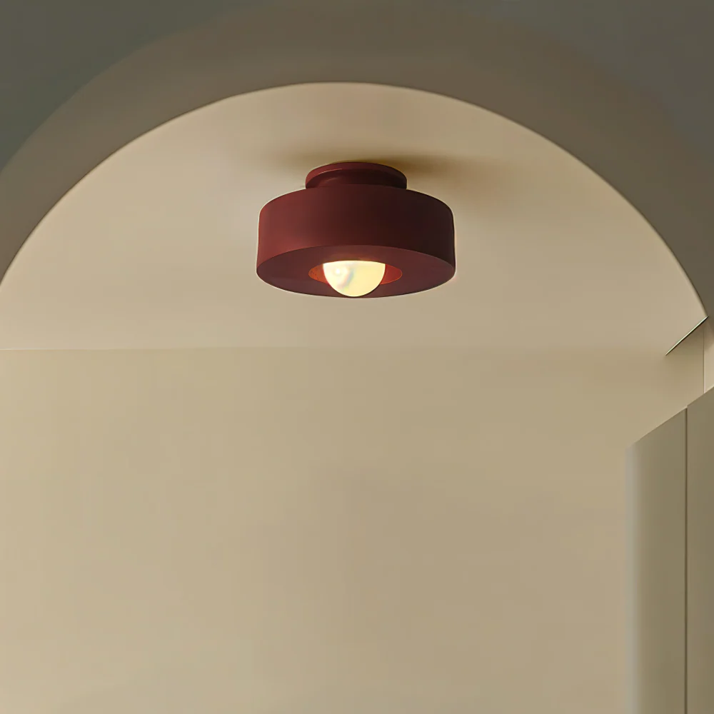 Nordisk Taklampa - LED Rund Lampa tak - Harz Semi Flush Belysning - Bild 7