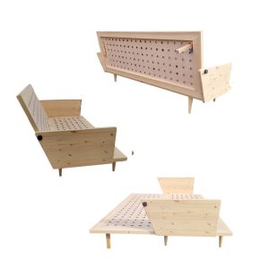Onslunda futonbäddsoffa bäddmått 160 x 220 cm bara trä stomme
