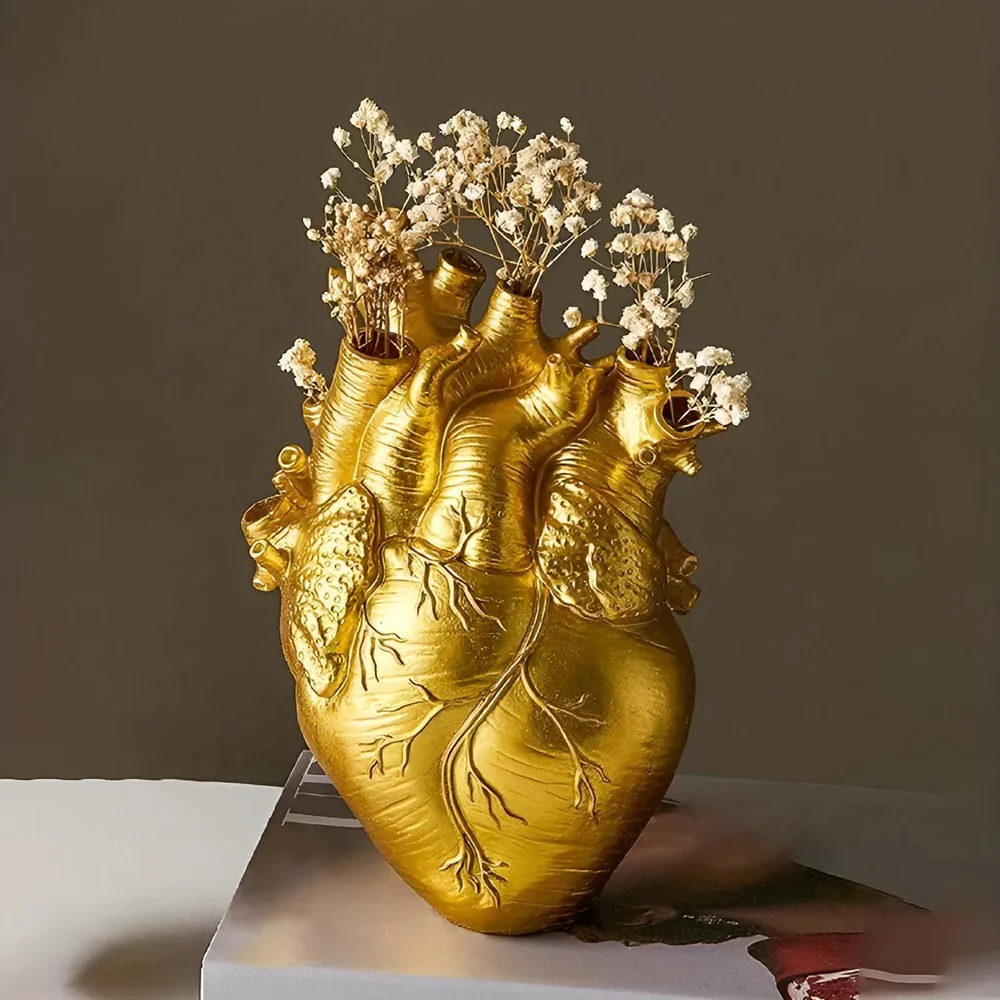 EcoHeart - Bambu & trä Living Hjärtformad Vas - Bild 4