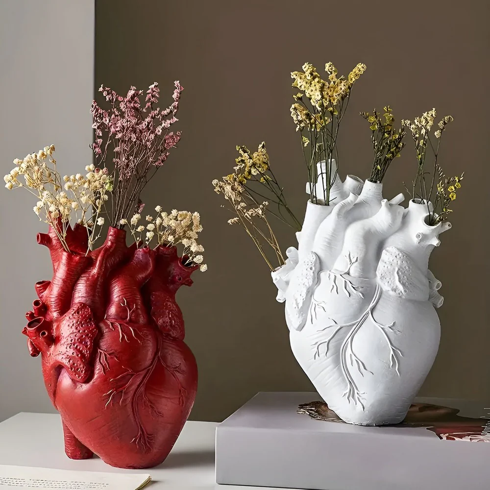 EcoHeart - Bambu & trä Living Hjärtformad Vas - Bild 2