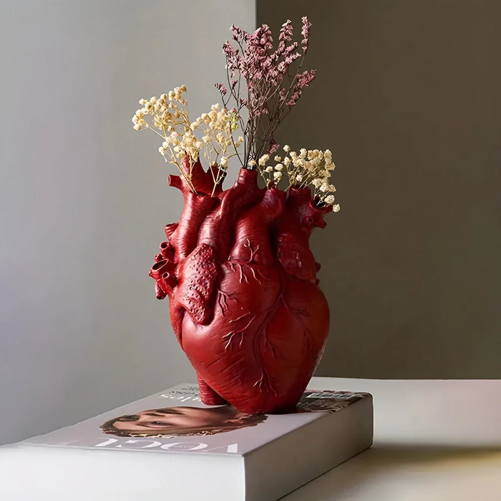 EcoHeart - Bambu & trä Living Hjärtformad Vas - Bild 6