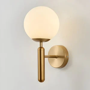 AuréLight – Vägglampa i Koppar med Rund Design och Varm LED-belysning