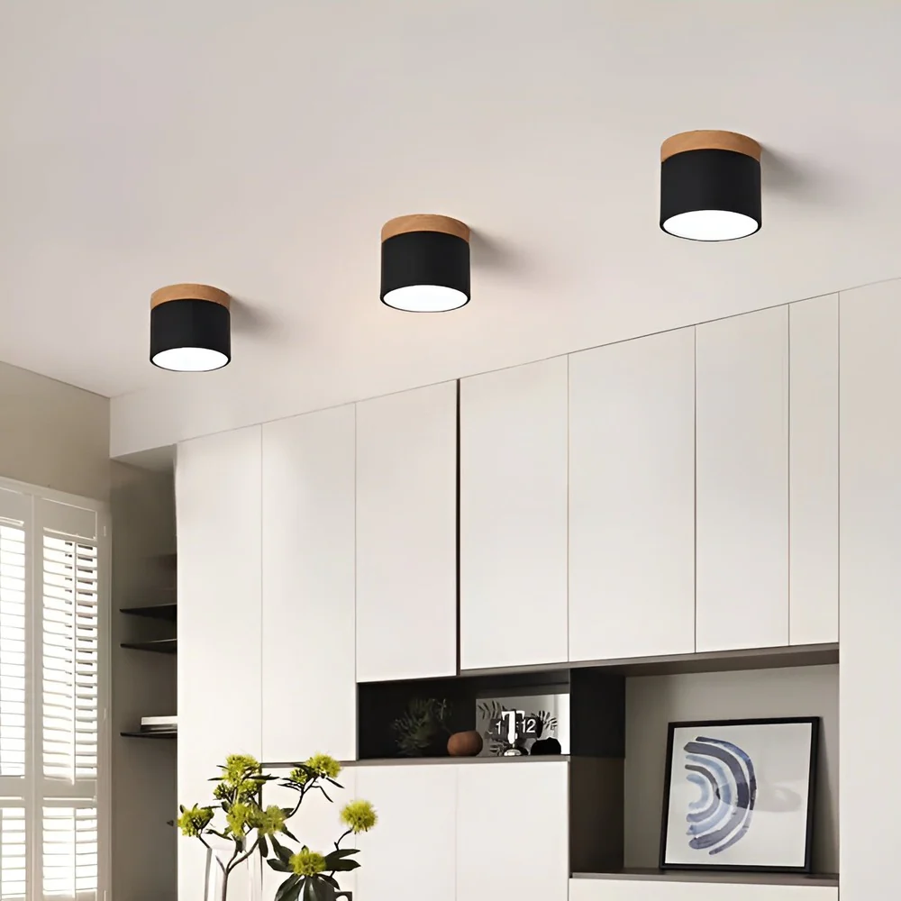 PastelGlow Cylinderlampa - Vintage Flush Mount Taklampa - Bild 9
