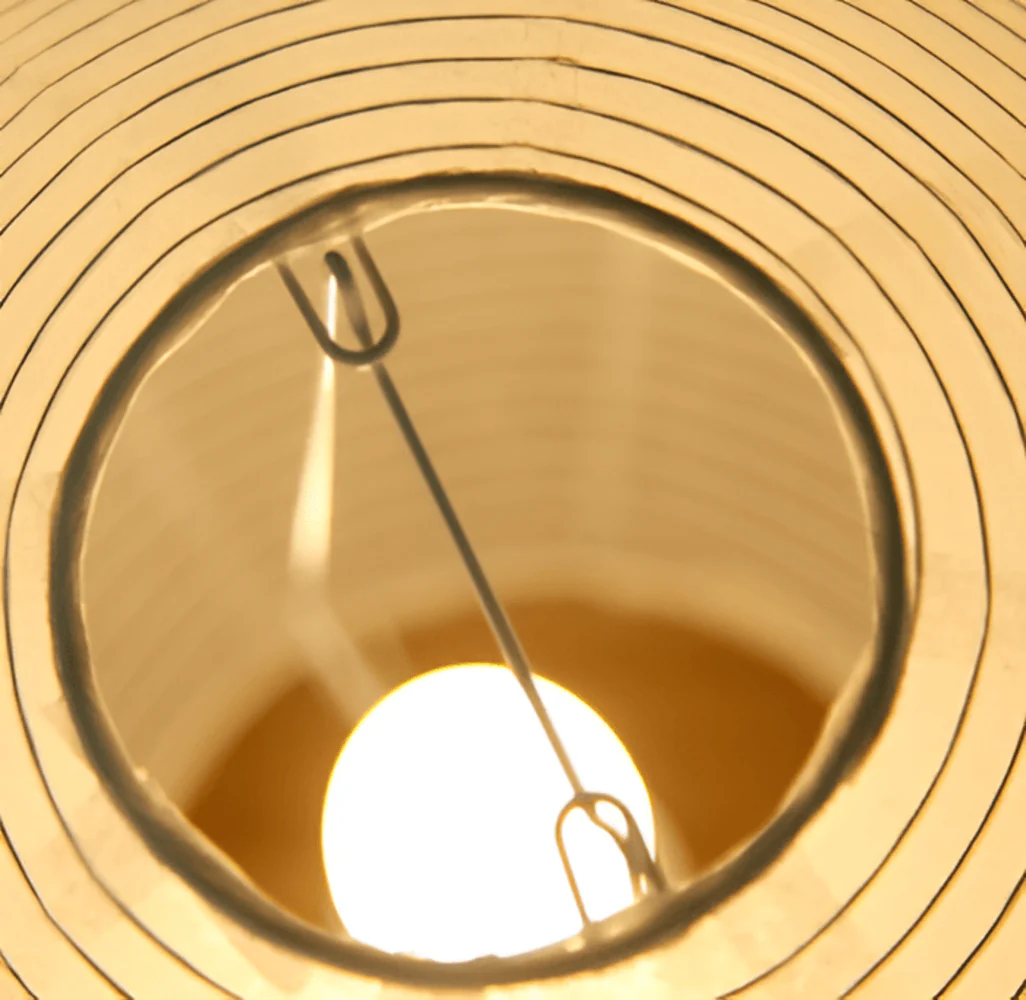 Retrochic Lampa - Rispapperslampa med Japansk Elegans - Bild 5