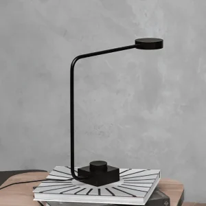 Skrivbordslampa i Aluminium - Dimbar LED-Lampa med Böjd Design