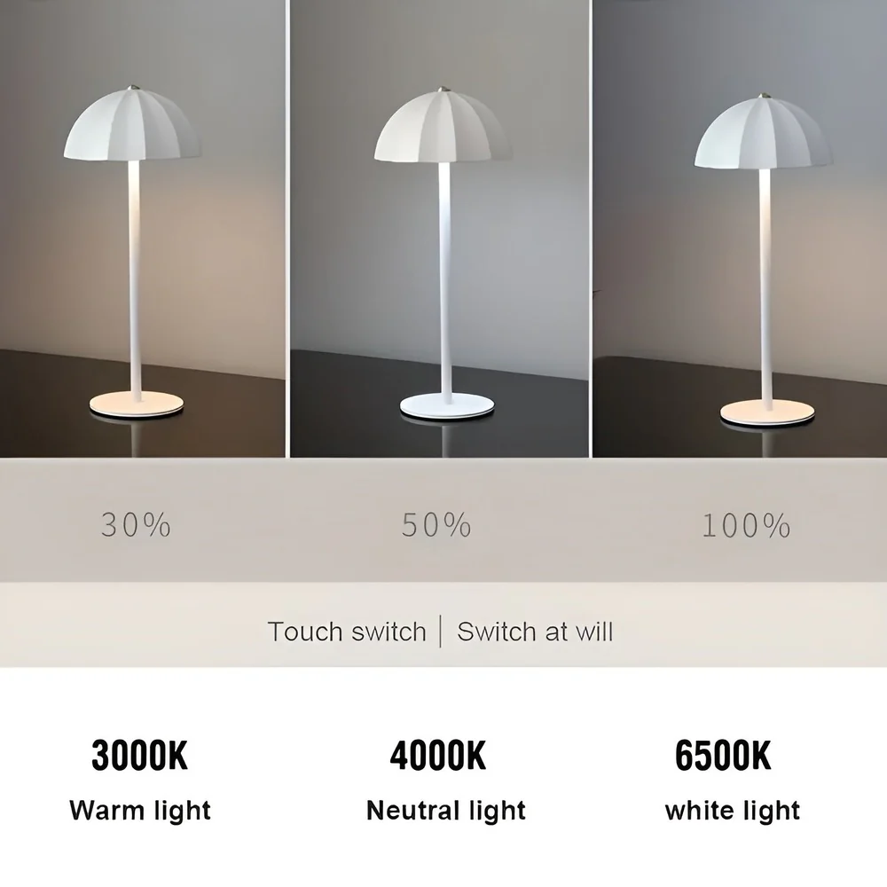 Umbri Light - Portabel, Beröringsstyrd LED-Paraplylampa - Bild 8