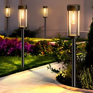 LjusFackla Solar – Vattentät LED Solarlampa för Trädgård (2/4/8-pack)