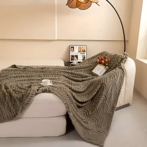 Plush Samt Arkitekturdesign Mysfilt för ultimat komfort