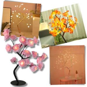 Ljuvlig lampa med rosenträd