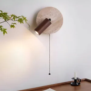 Mini Rund LED Vägglampa - Svängbar Vägglampa för Inredning