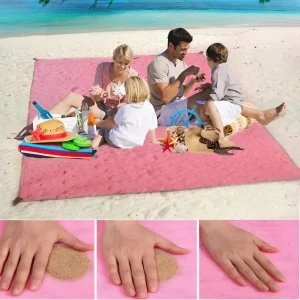 Sandfri Strandmatta - Bärbar och Bekväm Strandmatta