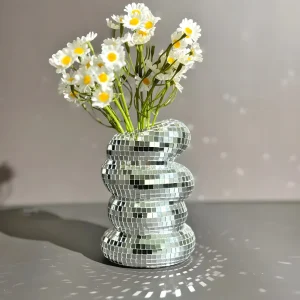 Sprudlande Disco Vasen - Stilig, Disco-inspirerad Blomsterpresentation
