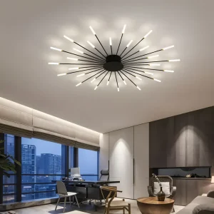 AureaSpiral – Lyxig LED Taklampa med Fyrverkeri-inspirerad Design