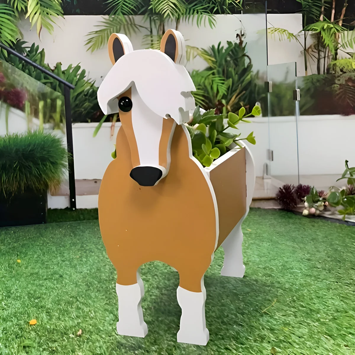 Djurtema Blomkruka - Whimsy Ko Planter - Bedårande Djur Planter Krukor - Bild 8