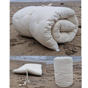 Travel futon av 100% naturlig bomull