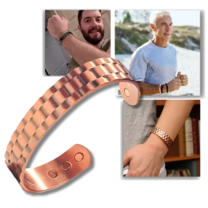 Armband i koppar med magnetisk terapi