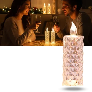 Kristalljuslykta utan låga