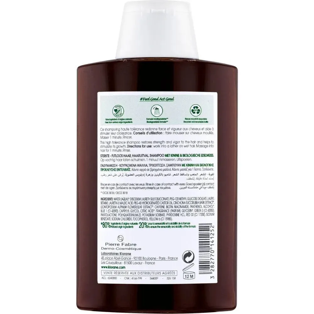 Klorane anti-hair loss shampoo Quinine/Edelweiss (200 ml) - Bild 3