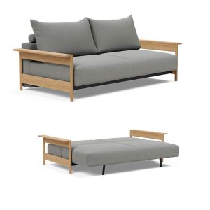 Malloy wood bäddsoffa och fotpall från Innovation living