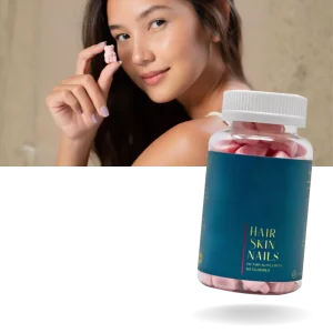 Hallon- och biotinvitaminer gummies