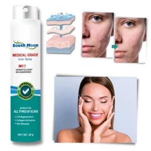 Spray för att ta bort ärr