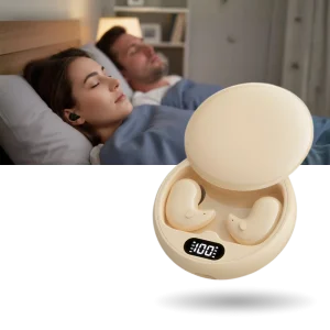 Svarta ergonomiska sömnhörlurar Snarkstopp