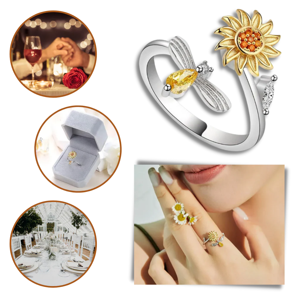 Fidget-ring solros - Bild 5